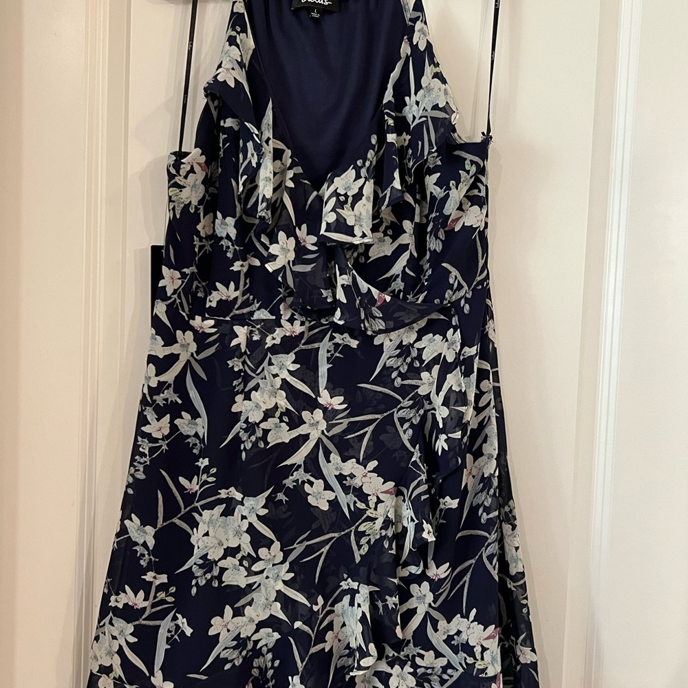 NWT Floral faux wrap dress